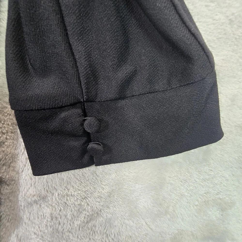 Banana Republic Women's Long Sleeve Top Size L Black Stretch Knit